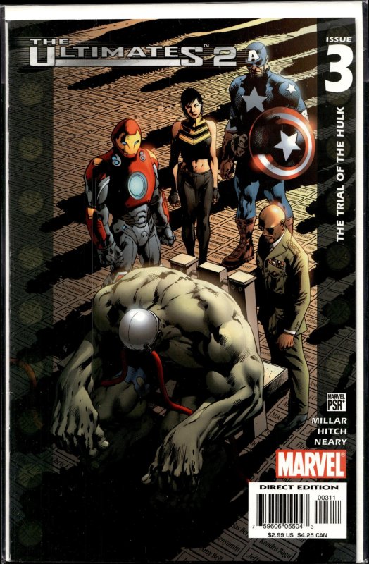 Ultimates 2 #3 (Marvel Comics, 2005), raw, ungraded comic book — front cover