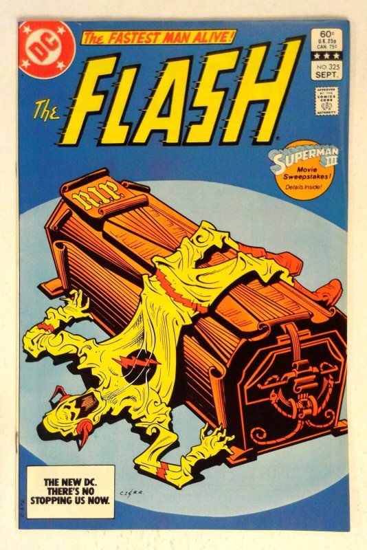 Flash #325 (DC Comics, 1983), raw comic book in VF/NM condition — front cover