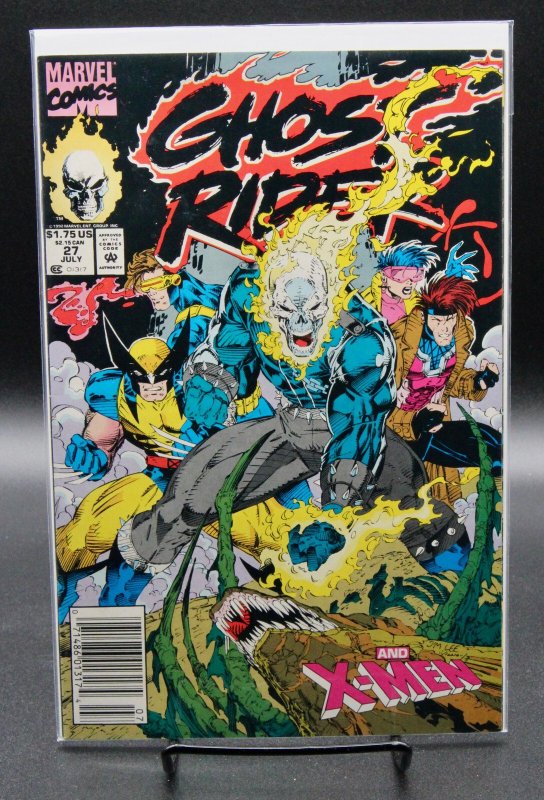 Ghost Rider #27 (Marvel Comics, 1992), raw comic book in VF/NM condition — front cover