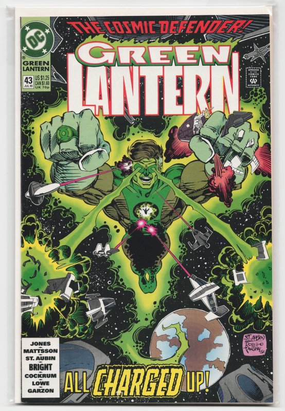 Green Lantern #43 (DC Comics, 1993), raw, ungraded comic book — front cover