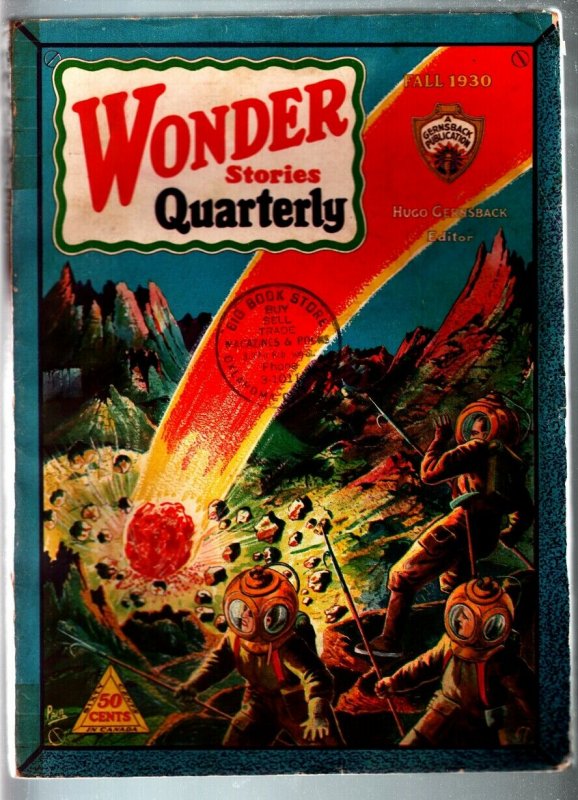 Wonder Stories Quarterly 1930 Fall-Bubble Helmet Cover VG (1930), raw comic book in VG condition — front cover
