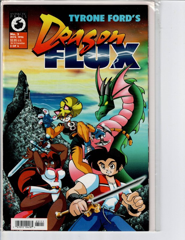 Dragon Flux #3, raw, ungraded comic book — front cover