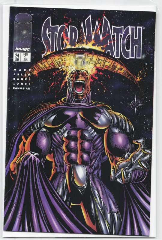 Stormwatch #24 (1995), raw, ungraded comic book — front cover