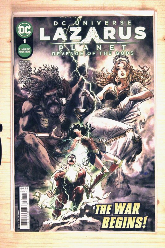 Lazarus Planet: Revenge of the Gods #1 (DC Comics, 2023), raw comic book in NM+ 9.6 condition — front cover