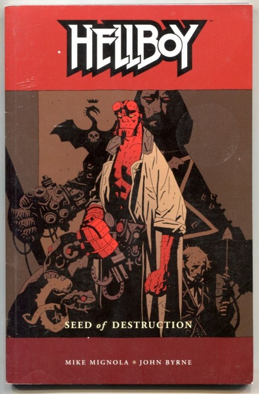 Hellyboy: Seed of Destruction TPB Trade Paperback 3rd Edition Mignola, raw, ungraded comic book — front cover