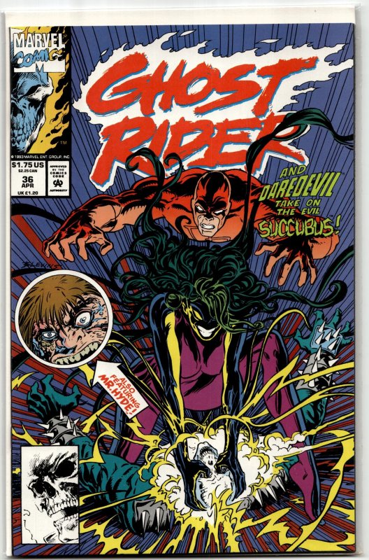 Ghost Rider #30 (Marvel Comics, 1992), raw, ungraded comic book — front cover