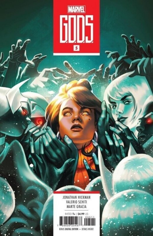 G.o.d.s #5 (2023), raw comic book in VF/NM condition — front cover