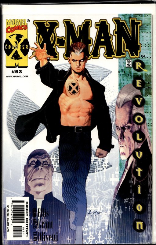 X-Man #63 (2000), raw, ungraded comic book — front cover