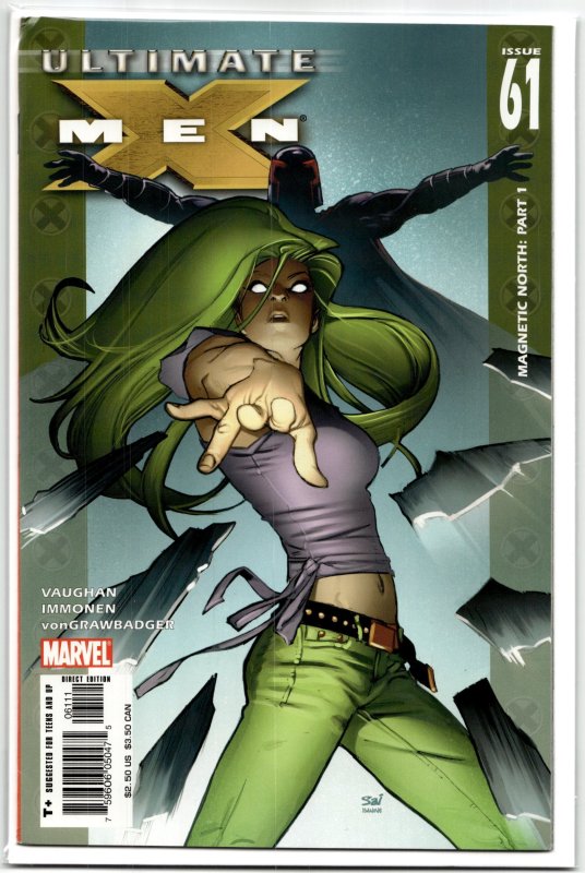 Ultimate X-Men #61 (Marvel Comics, 2005), raw, ungraded comic book — front cover