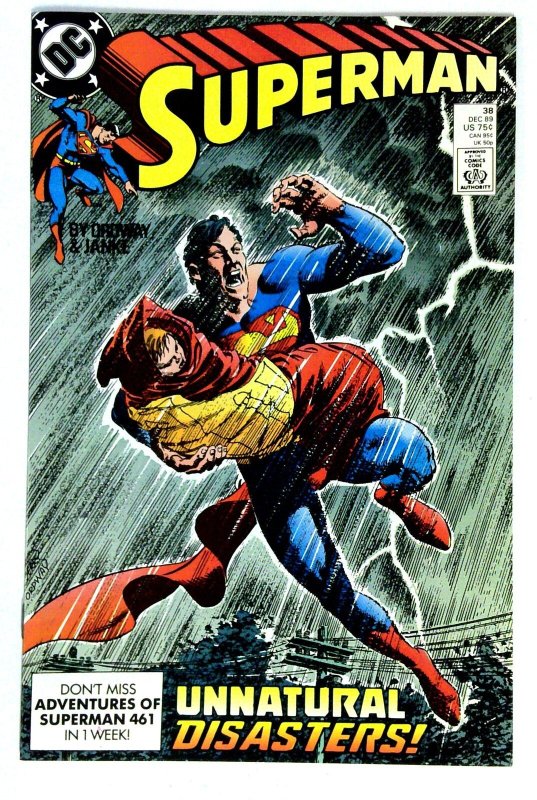 Superman #38 (DC Comics, 1989), raw comic book in NM- condition — front cover