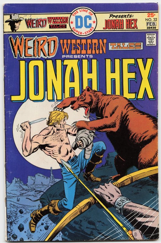 Weird Western Tales #32 (DC Comics, 1976), raw, ungraded comic book — front cover