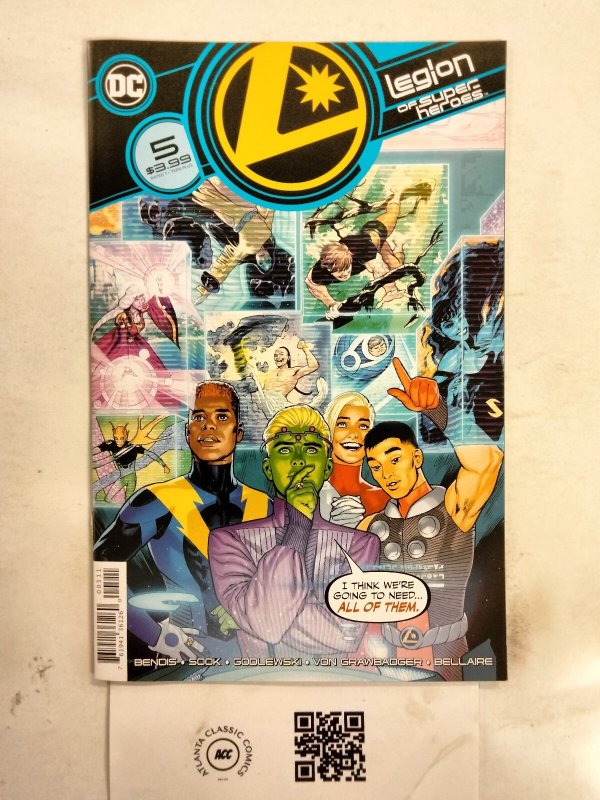 Legion of Super-Heroes #5 (DC Comics, 2005), raw comic book in NM condition — front cover