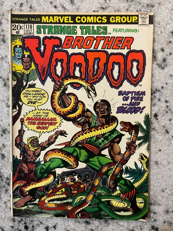 Strange Tales #170 (Marvel Comics, 1973), raw comic book in VF/NM condition — front cover