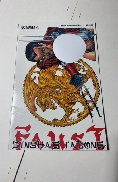 Faust: Singha's Talons #1/2, raw comic book in VF/NM condition — front cover