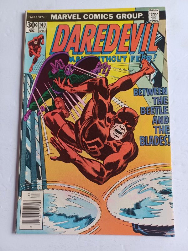 Daredevil #140 (Marvel Comics, 1976), raw comic book in NM condition — front cover