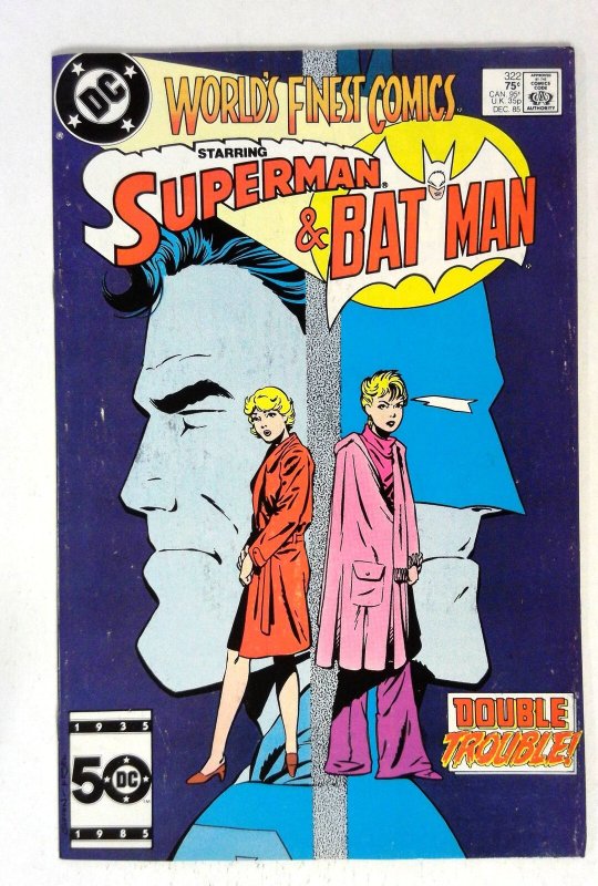 World's Finest Comics #322 (DC Comics, 1985), raw comic book in VF/NM condition — front cover