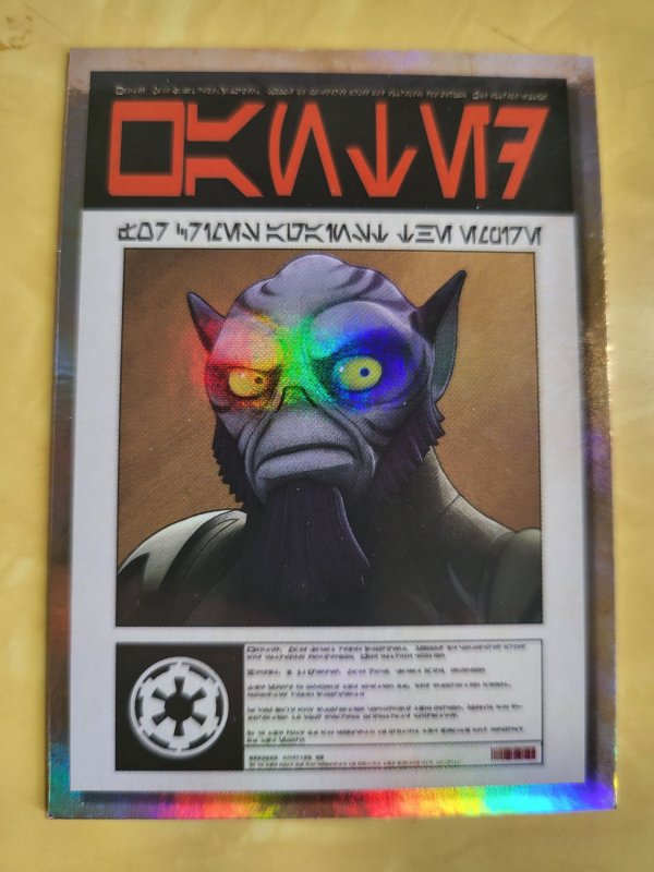 2018 Star Wars Galaxy: Wanted Posters #P-5 Zeb Orrelios (2018), raw, ungraded comic book — front cover