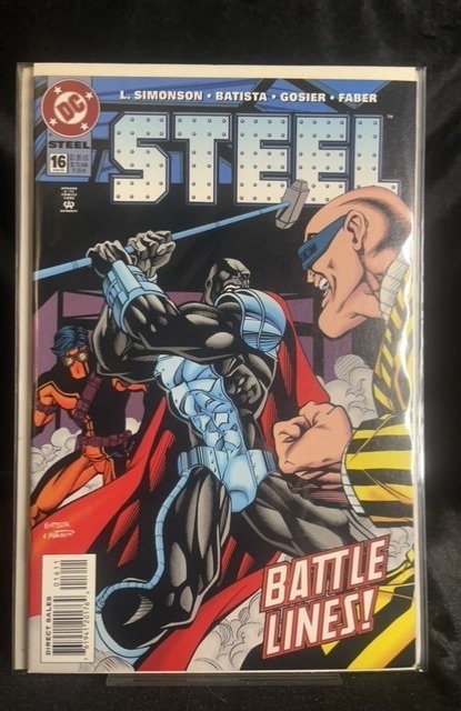 Steel #16 (DC Comics, 1995), raw, ungraded comic book — front cover