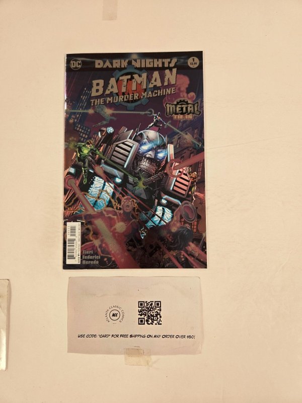 Dark Nights Batman the Murder Machine #1 (DC Comics), raw comic book in NM condition — front cover