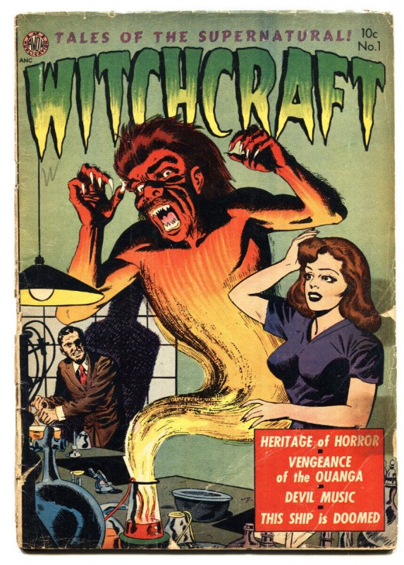 Witchcraft #1 - 1952 - Avon - G+ - Comic Book (Avon Periodicals, 1952), raw, ungraded comic book — front cover