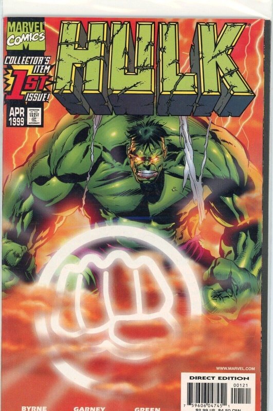 Incredible Hulk #1 (Marvel Comics, 1999), raw comic book in NM 9.4 condition — front cover