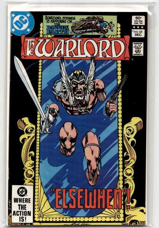 Warlord #64 (DC Comics, 1982), raw, ungraded comic book — front cover