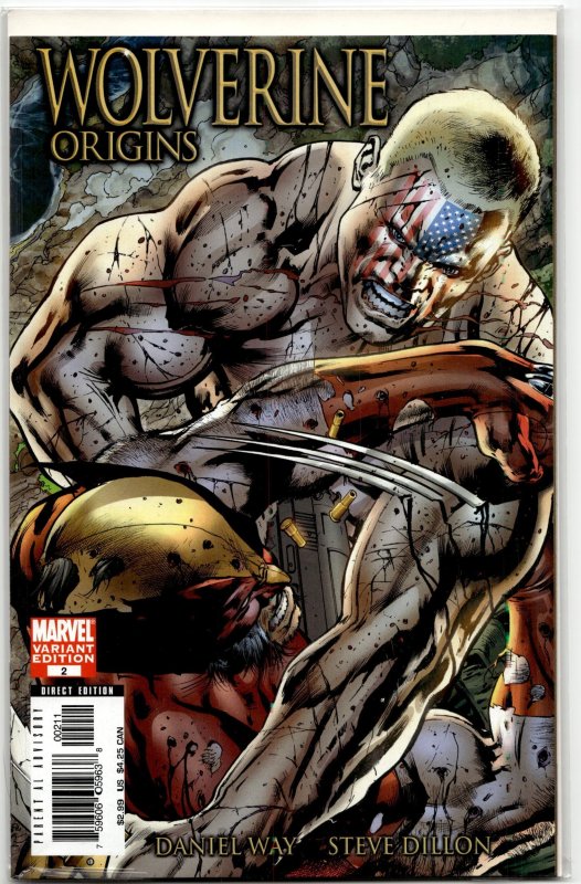 Wolverine: Origins #2 (Marvel Comics, 2006), raw, ungraded comic book — front cover