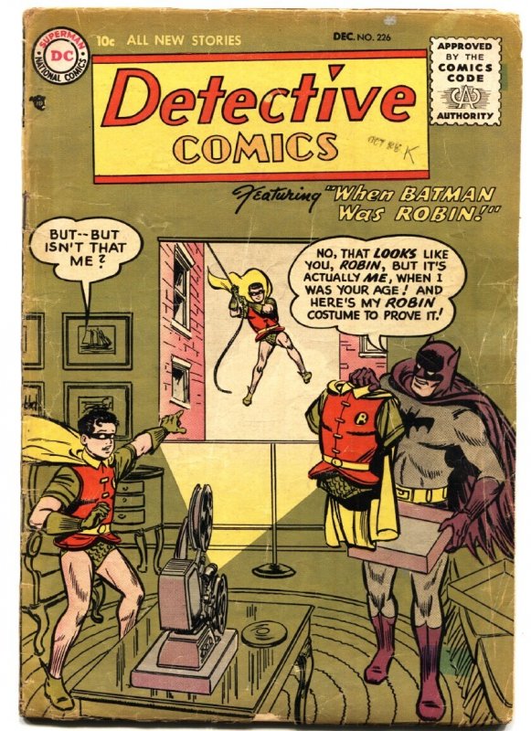 Detective #226 - 1956 - DC - G/VG - Comic Book (DC Comics, 1956), raw comic book in VG condition — front cover
