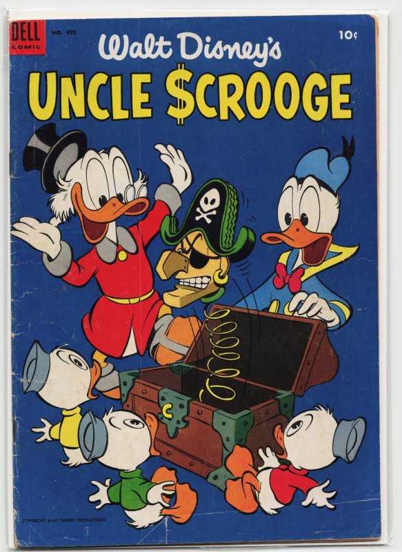 Four Color #495 (Dell Comics, 1953), raw, ungraded comic book — front cover