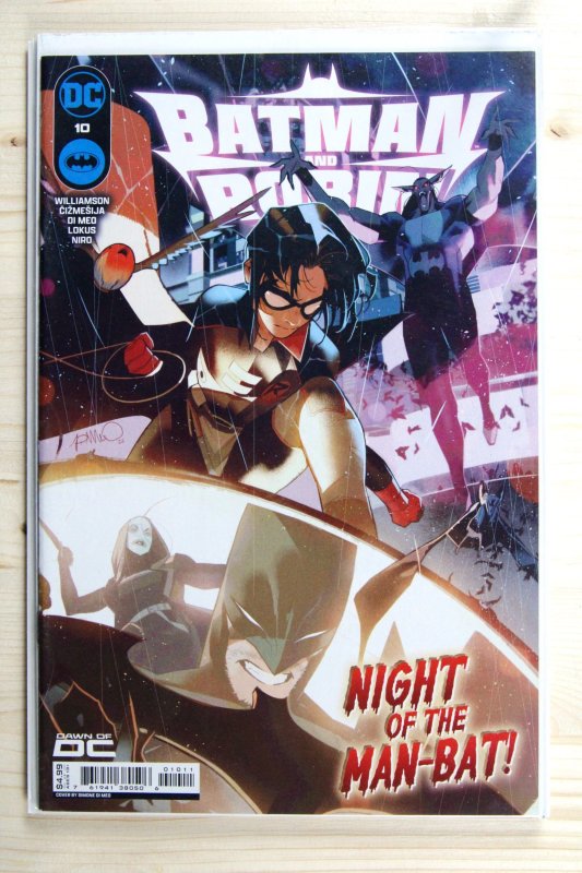 Batman and Robin #10 (DC Comics, 2024), raw comic book in NM+ 9.6 condition — front cover