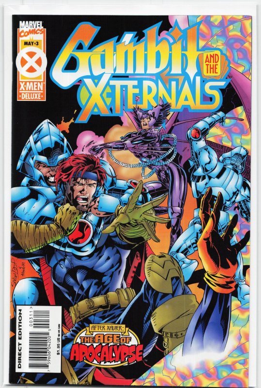 Gambit & the X-Ternals #3 (1995), raw, ungraded comic book — front cover
