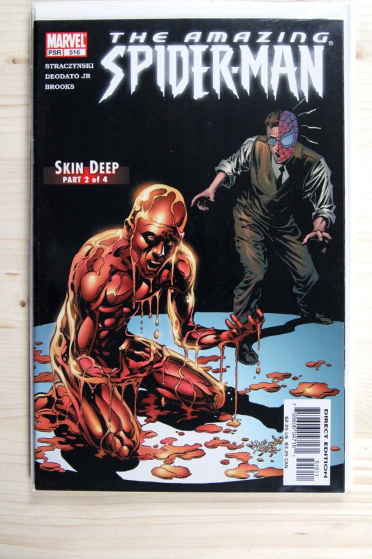 The Amazing Spider-Man #516 (Marvel Comics, 2005), raw comic book in NM 9.4 condition — front cover