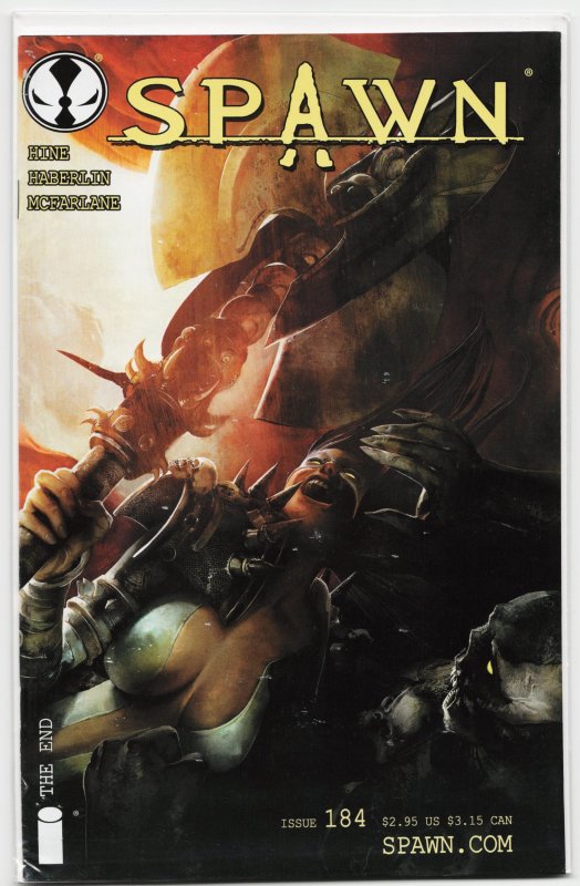 Spawn #184 (Image Comics, 2008), raw, ungraded comic book — front cover