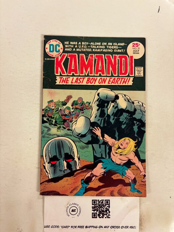 Kamandi the Last Boy on Earth #31 (DC Comics), raw comic book in FN condition — front cover