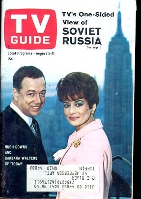 Mag: TV Guide 8/5/1967-Roger Moore/the Saint-L@@k! VG, raw comic book in VG condition — front cover