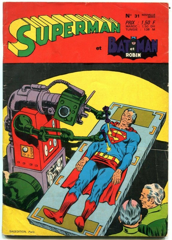 Superman et Batman #31 (DC Comics, 1971), raw comic book in VG condition — front cover