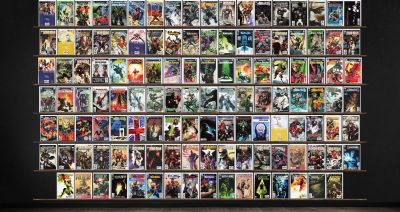 Huge Lot 120+ Comics with Green Arrow, Iron Man & More!, raw, ungraded comic book — front cover