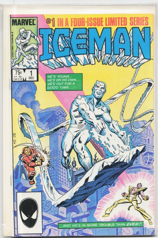 Iceman #1 (Marvel Comics, 1984), raw, ungraded comic book — front cover