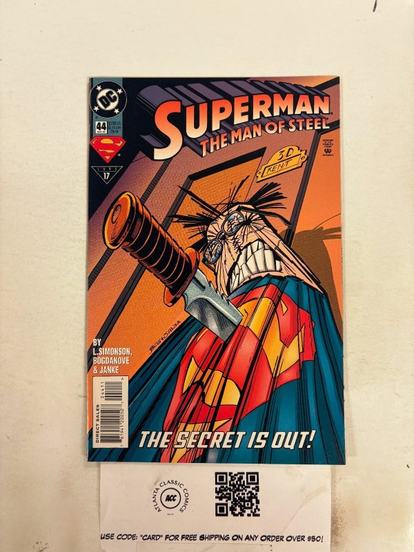 Superman Man of Steel #44 (DC Comics), raw comic book in NM condition — front cover