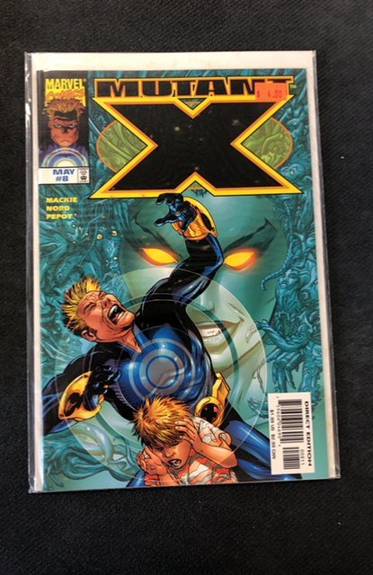 Mutant X #8 (Marvel Comics, 1999), raw, ungraded comic book — front cover