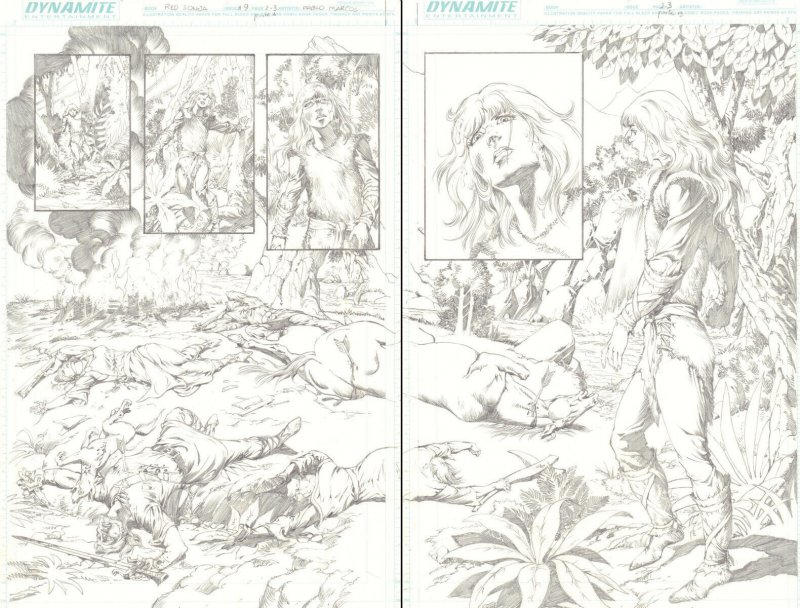 Red Sonja #9 (Dynamite Entertainment, 2006), raw, ungraded comic book — front cover