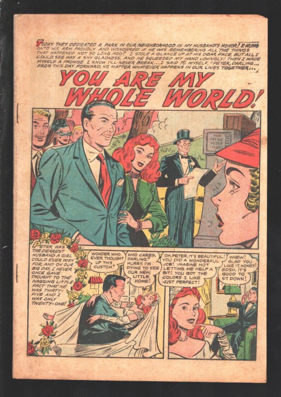 Bride's Secrets #1955 (1955), raw comic book in FR condition — front cover