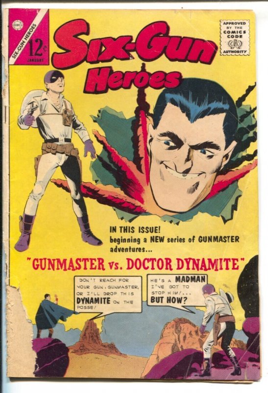 Six-Gun Heroes #78 (Charlton Comics, 1964), raw comic book in FR condition — front cover