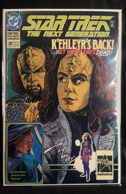 Star Trek: The Next Generation #28 (DC Comics, 1992), raw, ungraded comic book — front cover