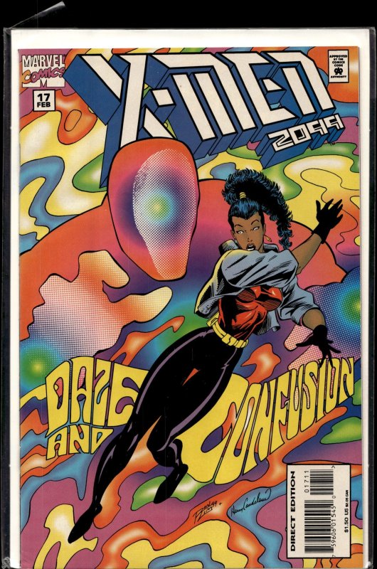 X-Men 2099 #17 (Marvel Comics, 1995), raw, ungraded comic book — front cover