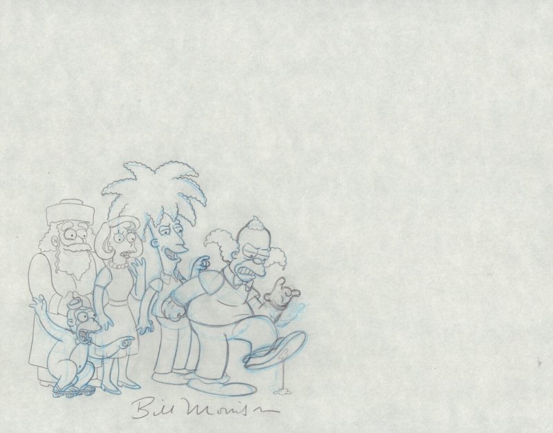 The Simpsons World Title Episode Guide Krusty Sideshow Bob art by Bill Morrison, raw, ungraded comic book — front cover