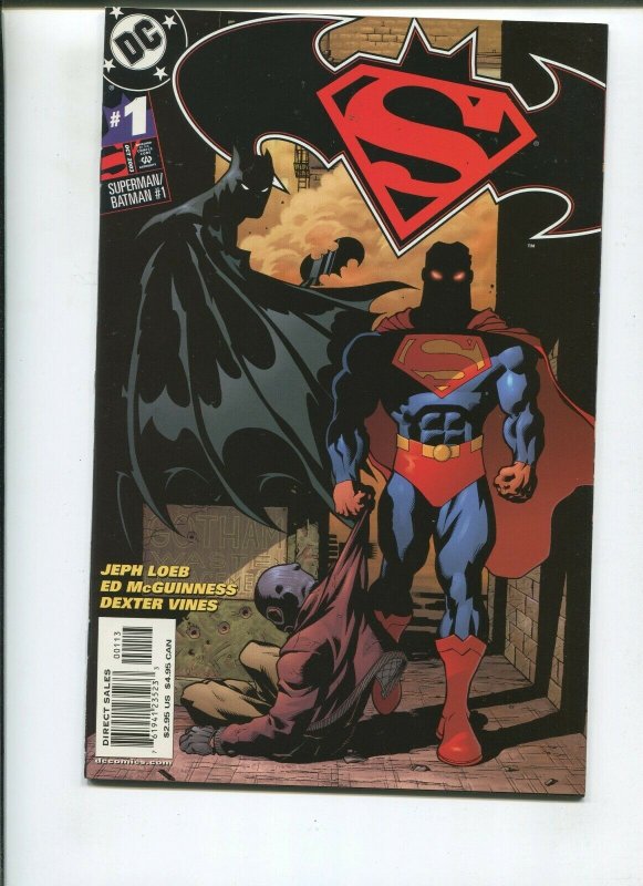 Superman/batman #1 (DC Comics, 2004), raw comic book in 9.2 condition — front cover