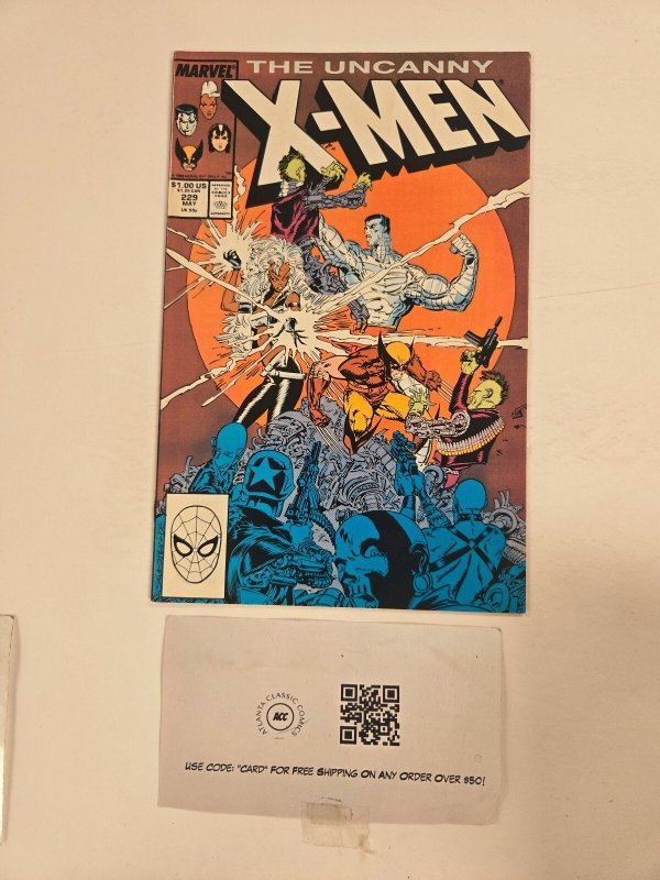 Uncanny X-Men #229 (Marvel Comics), raw comic book in NM condition — front cover