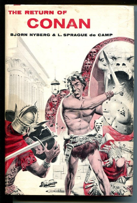 Return of Conan-1957 Bjorn Nyberg-L Sprague de Camp-Wally Wood Art-Hardback-VG (Gnome Press, 1957), raw comic book in VG condition — front cover