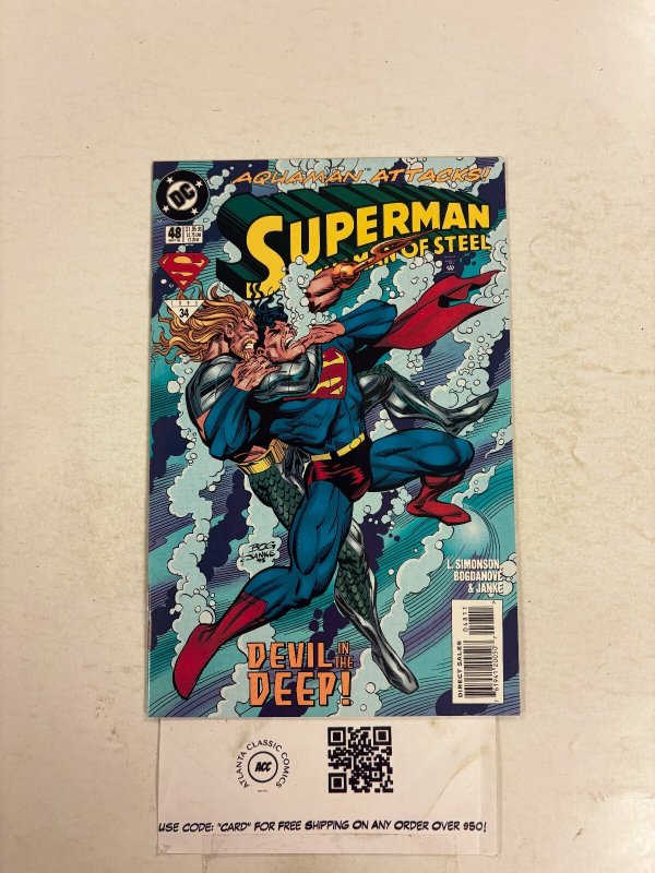 Superman Man of Steel #49 (DC Comics, 1995), raw comic book in NM condition — front cover